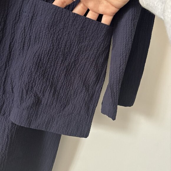 Eileen Fisher Organic Cotton Pucker Lantern Pant & Jacket Size 1X Set Minimalist - Picture 16 of 16